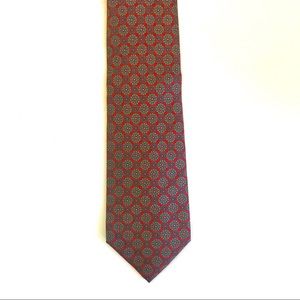 ROCHAS red silk neck tie